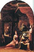 BECCAFUMI, Domenico Birth of the Virgin dfgf oil
